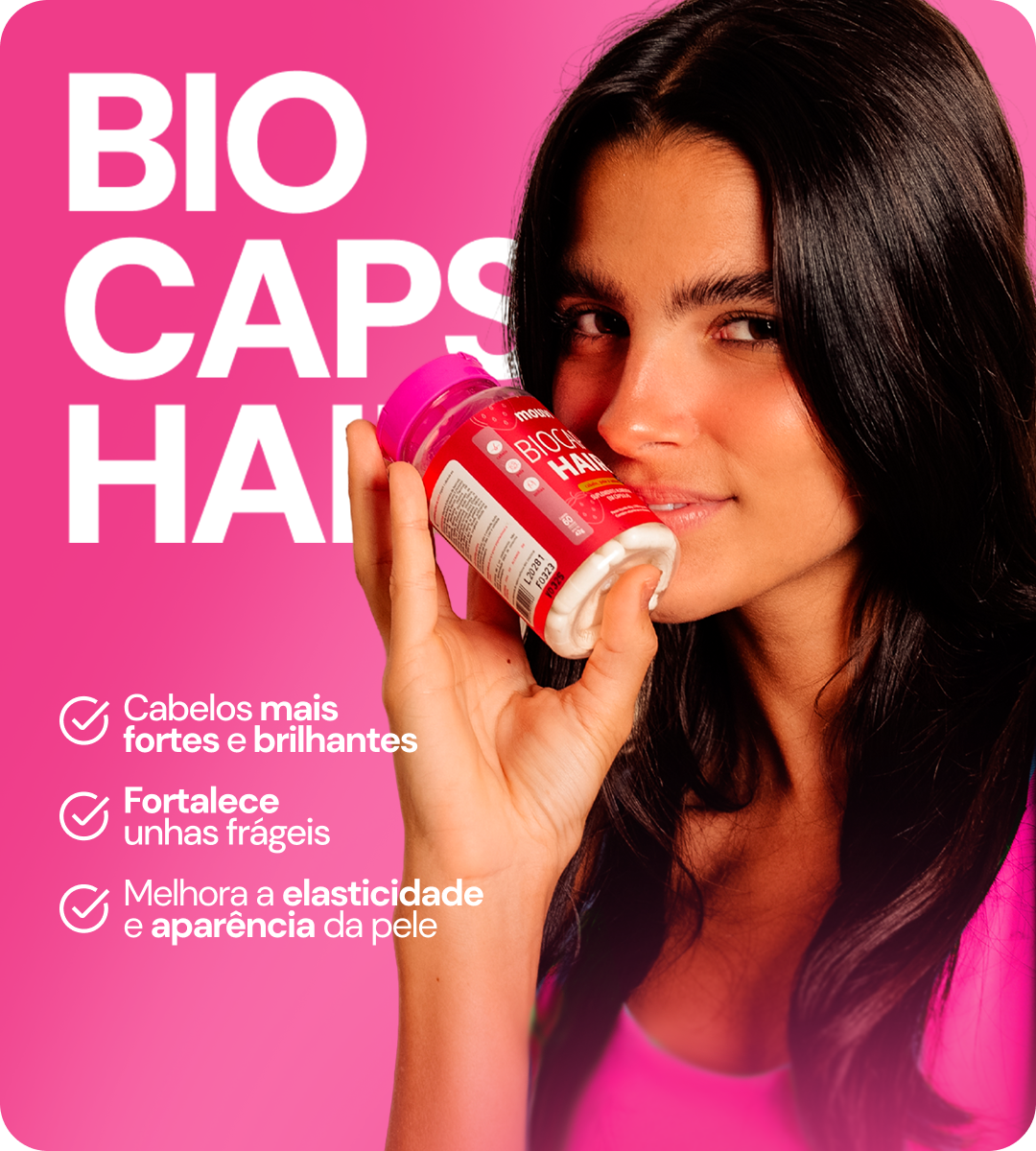 BIOCAPS HAIR - CABELO, PELE & UNHAS