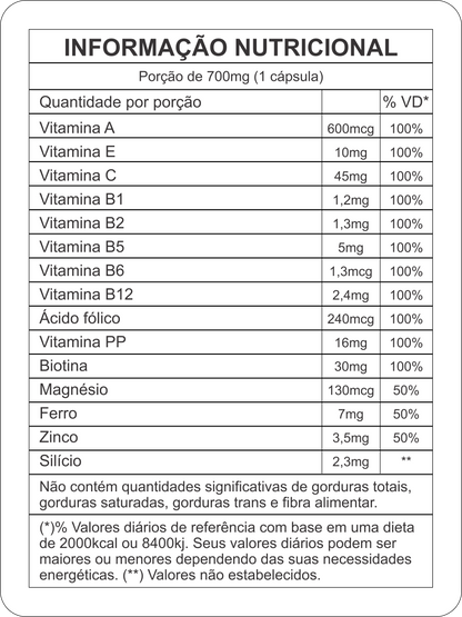 BIOCAPS HAIR - CABELO, PELE & UNHAS